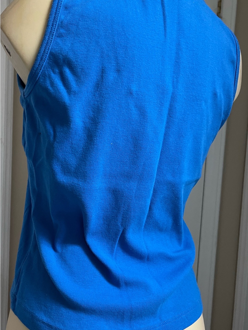 Women’s Square Neck Tank Top - Blue - Picture 5 of 7